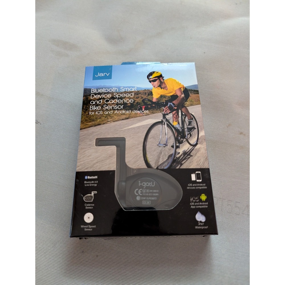 Jarv Bluetooth Smart Speed and Cadence Bike Sensor iOS Android CS-20 Black NEW
